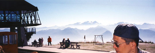 オーストリア シャーフベルク山山頂にて（1995年1月）