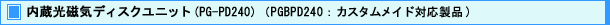 内蔵光磁気ディスクユニット (PG-PD240) (PGBPD : カスタムメイド対応製品)