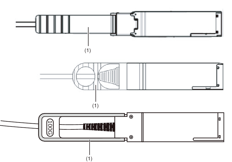 Figure 11-10  Crossbar Cable (Optical) Shapes and Tabs