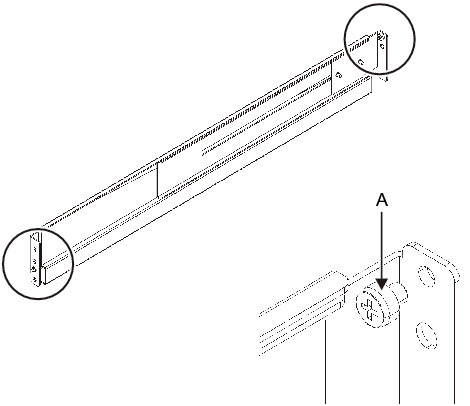 Figure 3-20  Removing pins from the Type-2 rail