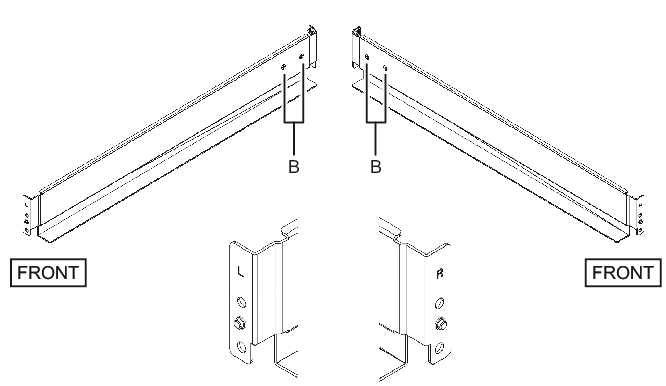 Figure 3-22  Screws on the side of the Type-2 rail