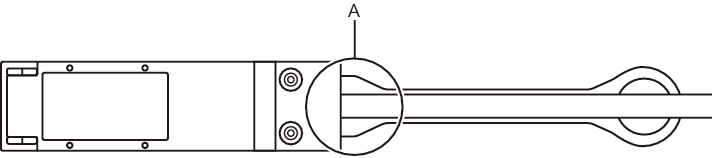 Figure 4-11  Part to Hold When Checking a Crossbar Cable (Electrical) Connection