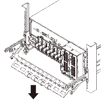 Figure 5-9  Handling the cable support