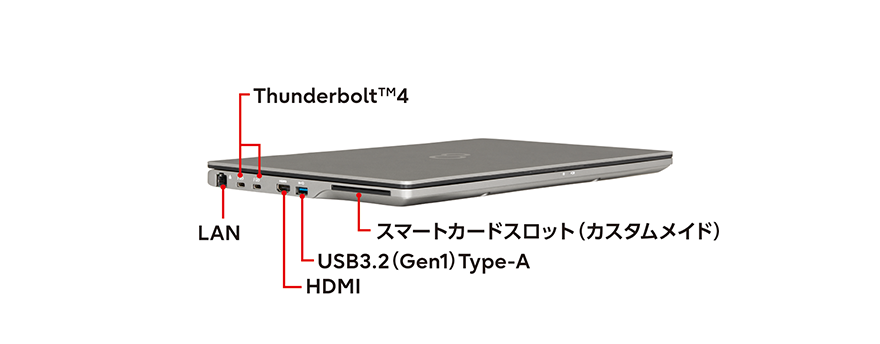 富士通 ノートパソコン（PC） LIFEBOOK U7413/M 各部名称/外観