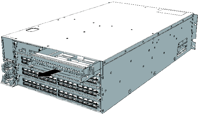 Figure 14-3  Pulling Out the XSCF Interface Unit