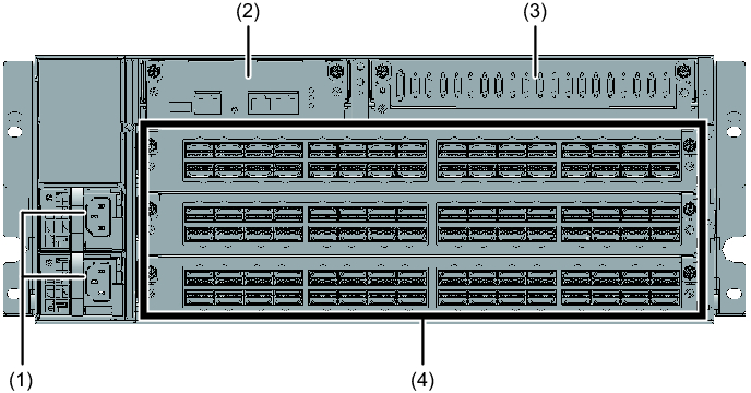 Figure 2-2  Locations of Components That Can be Accessed From the Rear