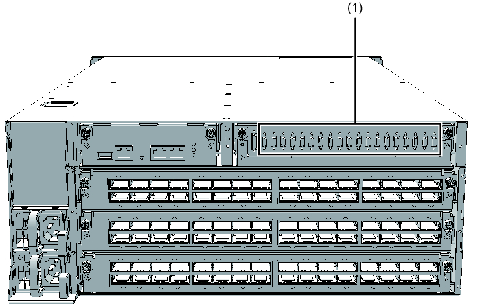 Figure 9-3  Location of XSCF BB Control Ports (Crossbar Box)