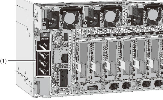 Figure 9-1  Location of XSCF BB Control Ports (SPARC M12-2S)