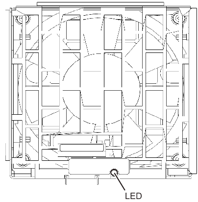 Figure 2-11  Location of Fan Unit LED