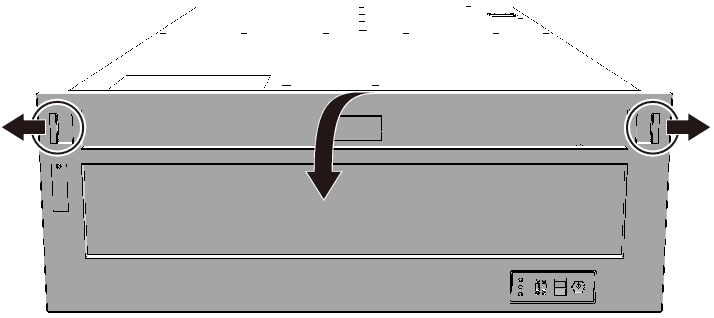 Figure 5-7  Releasing the Slide Locks of the Front Cover