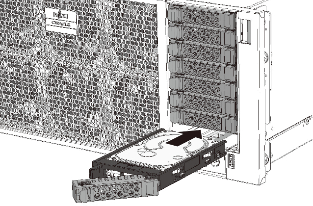 Figure 15-5  Inserting an HDD/SSD