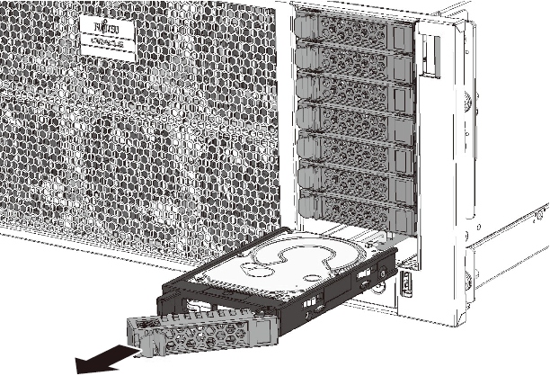 Figure 15-3  Removing an HDD/SSD