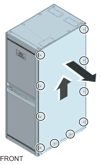 Figure 3-4  Removing the side plate