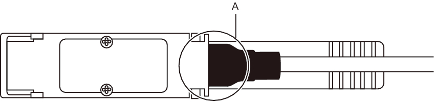 Figure 4-7  Part to hold when checking a crossbar cable (electrical) connection