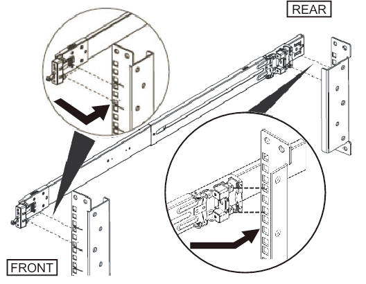 Figure 3-3  Attaching the Slide Rail