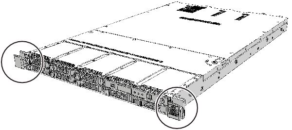 Figure 6-8  SPARC M12-1 Levers