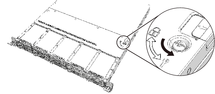 Figure 5-5  Releasing the Lock