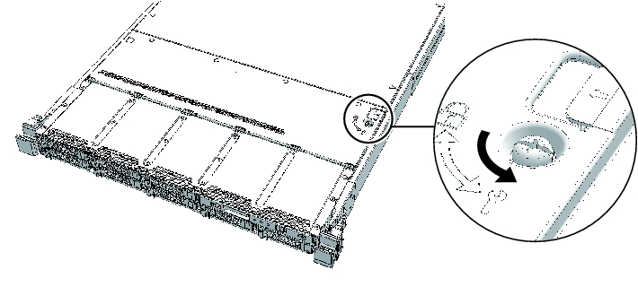 Figure 5-5  Releasing the lock