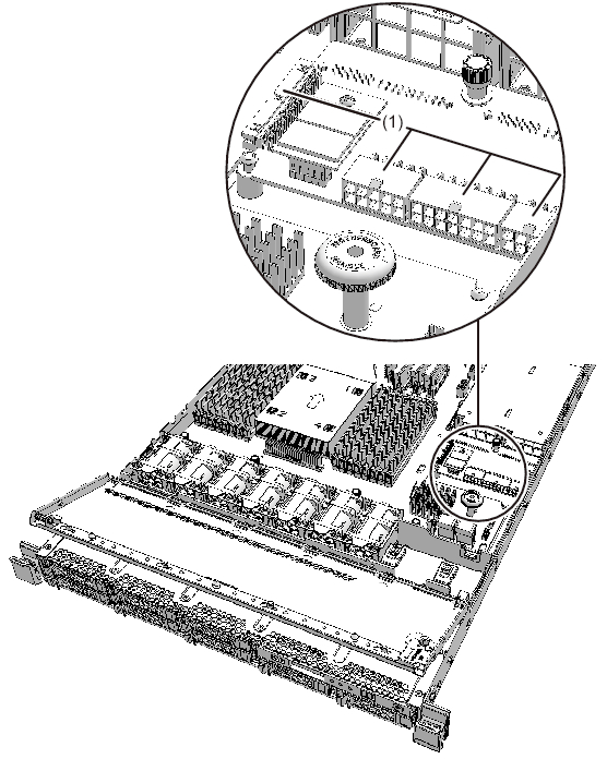 Figure 13-1  Location of the cable kit