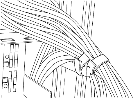 Figure 5-3  Fixing crossbar cables