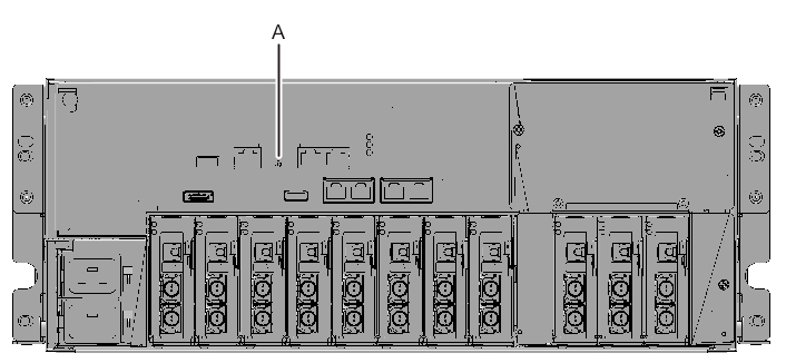 Figure D-2  RESET switch location (SPARC M10-4)