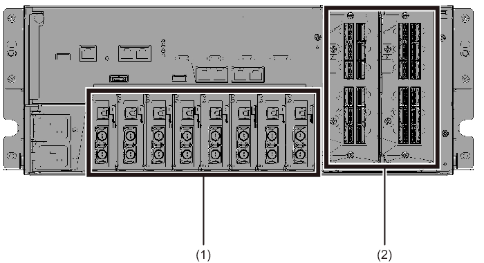 Figure 2-2  Locations of components that can be accessed from the rear