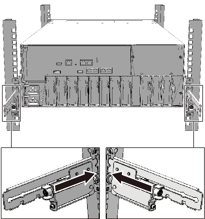 Figure 6-3  Locking the cable support