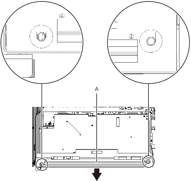 Figure 9-54  Screws for rear cover