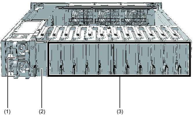 Figure 2-2  Locations of Components That Can be Accessed From the Rear