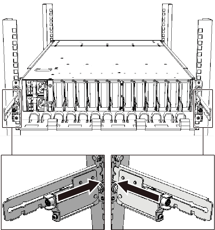 Figure 6-4  Locking the Cable Support