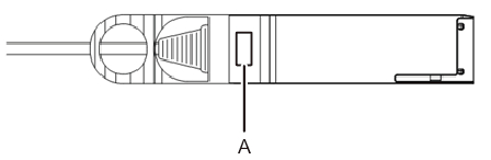 Figure 4-3  Label Location on a Link Cable (Optical)